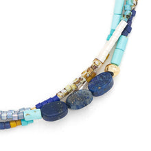Load image into Gallery viewer, Mixed Media Bracelet - Truth/Lapis/Gold