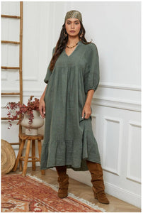 Classic Linen Dress