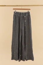 Load image into Gallery viewer, Wide Leg Linen Button Pant