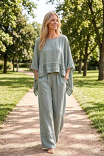 Load image into Gallery viewer, Shirred Channel Italian Pants