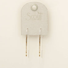 Load image into Gallery viewer, Chromacolor Miyuki Thread Earring - Pewter Multi/Silver