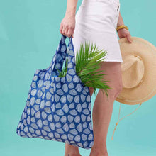 Load image into Gallery viewer, CLAMSHELLS NAVY blu Bag Reusable Shopper Tote