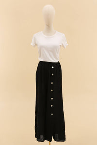 Wide Leg Linen Bottom Pant