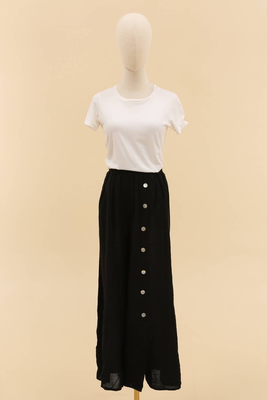 Wide Leg Linen Bottom Pant