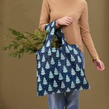 Load image into Gallery viewer, WINTER TREES blu Bag Reusable Shopper Tote