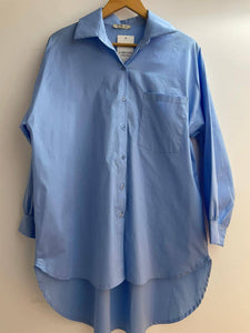 21251 one size long shirt: Unique / royal blue