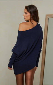 Ecru Angled Sweater
