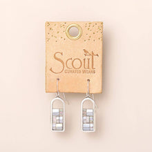 Load image into Gallery viewer, Good Karma Miyuki Frame Earring - Frost/Silver