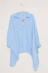 100% linen tunic REF. 11645: Taupe