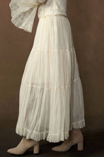 Load image into Gallery viewer, Tulle Tiered Ruffle High-Waist Maxi Skirt