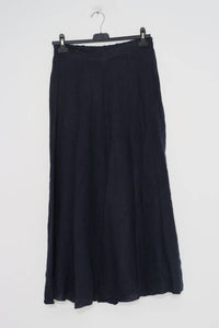 100% Linen Skirt REF.8304: Charcoal Grey