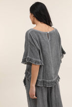 Load image into Gallery viewer, Ruffle Linen Blouse