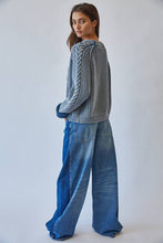 Load image into Gallery viewer, Indigo Cable Knit Sweater