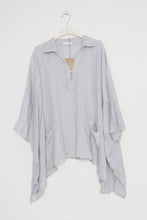 Load image into Gallery viewer, 100% linen tunic REF. 11645: Taupe