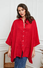 Load image into Gallery viewer, 100% Linen Shirt REF. 2858: Duck Green