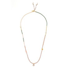 Load image into Gallery viewer, Mixed Media Wrap Bracelet/Necklace - Healing/Tourmaline/Gold