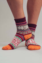 Load image into Gallery viewer, Fair Isle Knit Socks