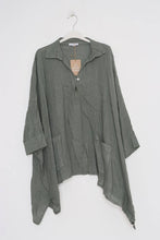Load image into Gallery viewer, 100% linen tunic REF. 11645: Taupe