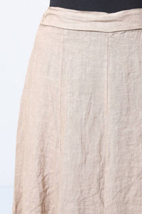 100% Linen Skirt REF.8304: Charcoal Grey