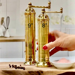 The Original 'Brass Mill' 9" Pepper Grinder