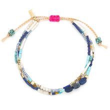 Load image into Gallery viewer, Mixed Media Bracelet - Truth/Lapis/Gold
