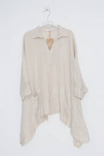 Load image into Gallery viewer, 100% linen tunic REF. 11645: Taupe