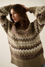 Load image into Gallery viewer, Shetland Slopes Fair Isle Mock-Neck Sweater