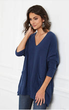 Load image into Gallery viewer, Relaxed V-Neck Pocket Knit Sweater