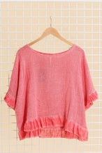 Load image into Gallery viewer, Ruffle Linen Blouse