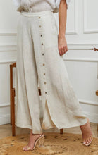 Load image into Gallery viewer, Button Leg Linen Trousers