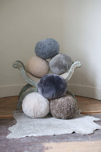Sheepskin Ball Swedish Moonlight Cream | Cushion Ball