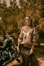 Load image into Gallery viewer, Full Gallop Jacquard Oversize Horse Sweater
