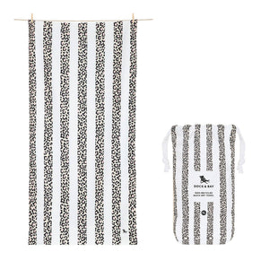 Dock & Bay Quick Dry Towels - Animal Kingdom - Dashing Leopa: Large (63x35")
