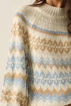 Load image into Gallery viewer, Shetland Slopes Fair Isle Mock-Neck Sweater