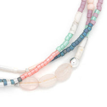 Load image into Gallery viewer, Mixed Media Bracelet - Heart/Rose Quartz/Silver