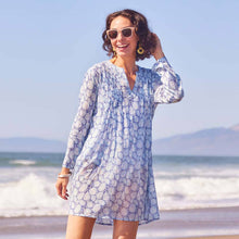 Load image into Gallery viewer, CORAL GARDEN Pintuck Beach Coverup: XL