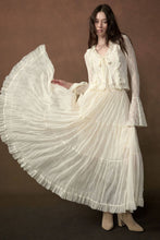 Load image into Gallery viewer, Tulle Tiered Ruffle High-Waist Maxi Skirt