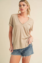 Load image into Gallery viewer, Zoie V-Neck Short Sleeve Top