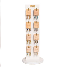 Load image into Gallery viewer, Good Karma Miyuki Frame Earring - Frost/Silver