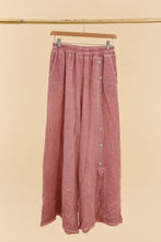 Load image into Gallery viewer, Wide Leg Linen Button Pant