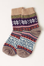 Load image into Gallery viewer, Fair Isle Knit Socks