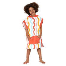 Load image into Gallery viewer, Dock &amp; Bay Kids Poncho - Kids - Squiggle Face: Age 2 to 4