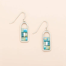 Load image into Gallery viewer, Good Karma Miyuki Frame Earring - Marine/Silver