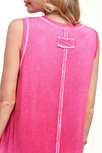Load image into Gallery viewer, V-Neck Raw Edge Tank Top