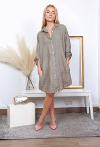 Linen T-Shirt Dress