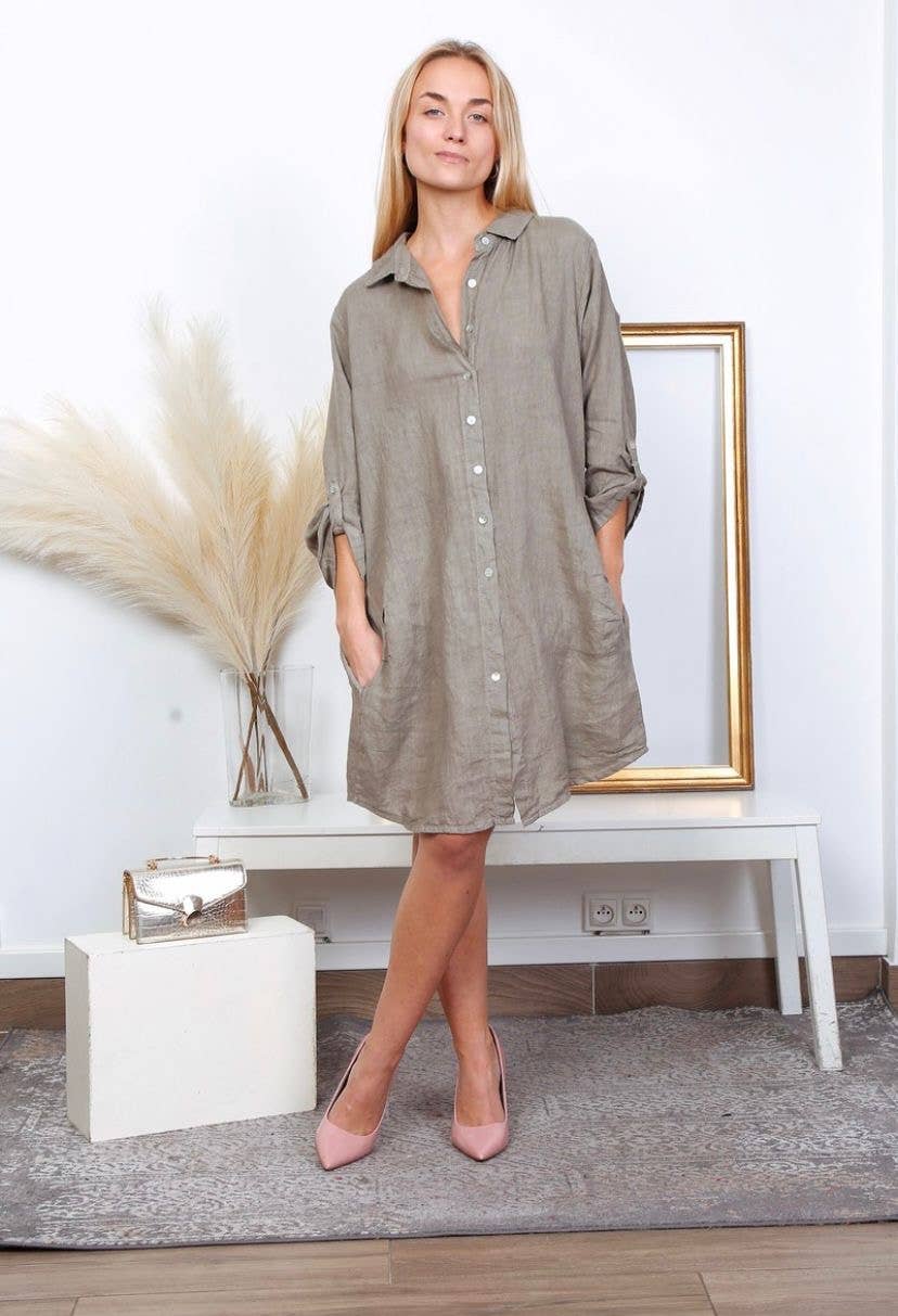 Linen T-Shirt Dress