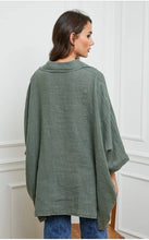 Load image into Gallery viewer, 100% Linen Shirt REF. 2858: Duck Green