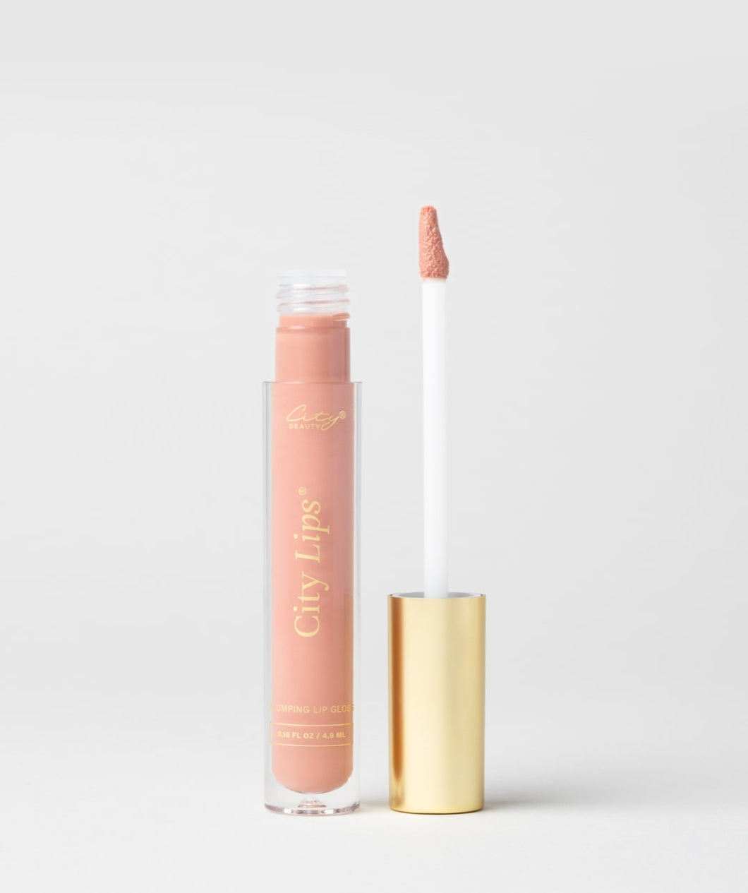 City Lips Pink Nude Plumping Lip Gloss