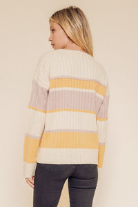 Rib Striped Sweater