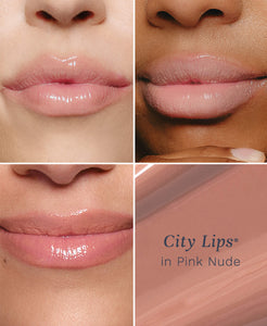 City Lips Pink Nude Plumping Lip Gloss